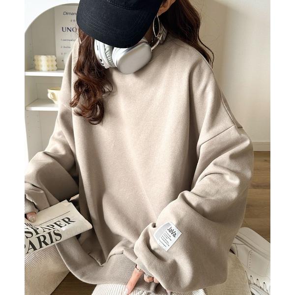 「Java」 スウェットカットソー X-LARGE グレイッシュベージュ レディース