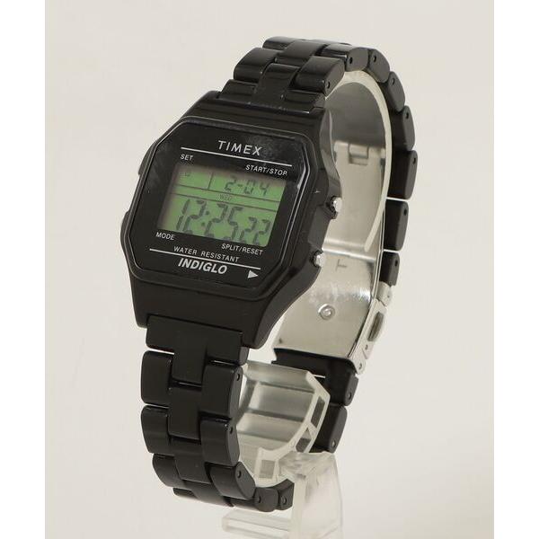 「TIMEX」 デジタル腕時計 FREE ブラック メンズ