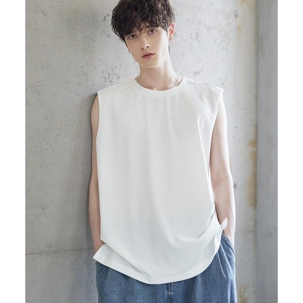 「ETELIO」 ノースリーブトップス X-SMALL ホワイト メンズ