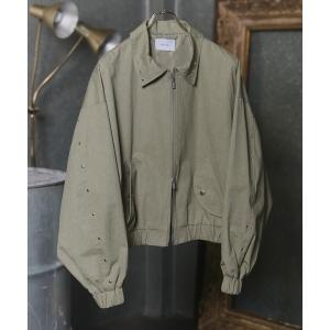 ブルゾン アウター Peach Brushed Studded Blouson / ピーチ起毛スタッズブルゾン メンズ レディース ユニセックス