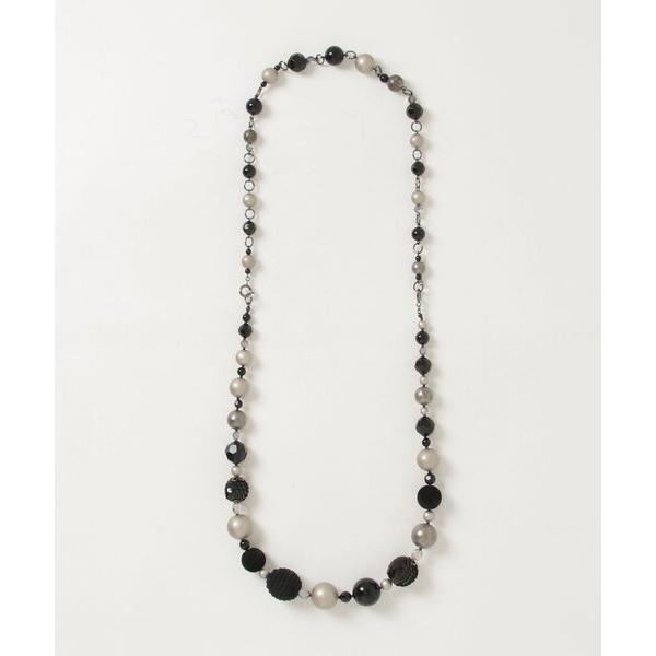 「PLUS VENDOME」 ネックレス - ブラック レディース