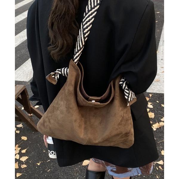 トートバッグ フェイクスウェードトートバッグ レディース
