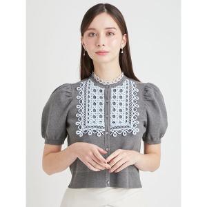 カーディガン 「UVカット」ビブヨークレースカーディガン レディース