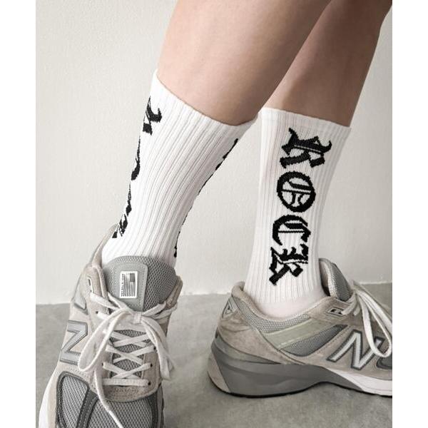 靴下 WEGO/オールドイングリッシュロゴソックス(R) メンズ