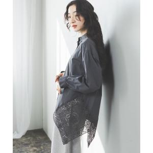 ブラウス シャツ ハンカチレースシャツ レディース