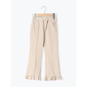 パンツ カットツイル裾フリルフレアパンツ キッズ 子供服 女の子