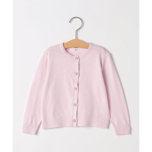 カーディガン SHIPS KIDS:80〜90cm / リバティ ボタン カーディガン キッズ 子供...