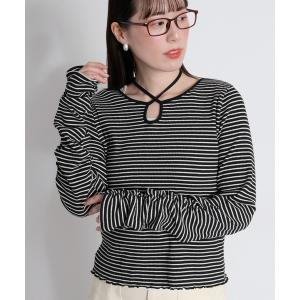 カーディガン 「前後2way」袖ギャザーカーディガン レディース