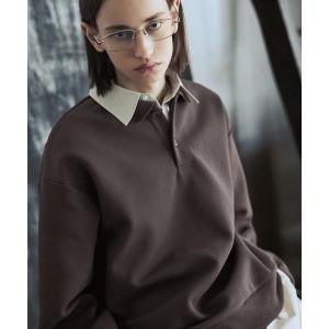 トレーナー スウェット リラクシングショート丈ポロスウェット メンズ