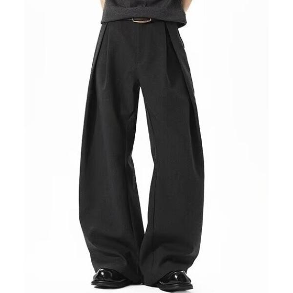 ワイドパンツ スラックス Neo Draperバギーシルエットスラックス メンズ レディース