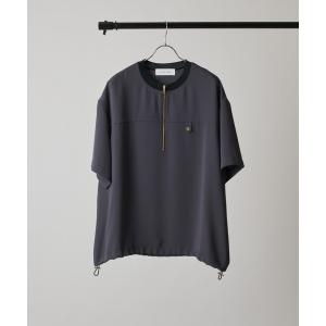 tシャツ 「CULLNI exclusive for Lui's」ハーフジップバイカラークルーネックTシャツ メンズ
