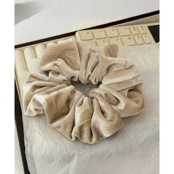 シュシュ シュシュ ヘアゴム 大きめ 光沢