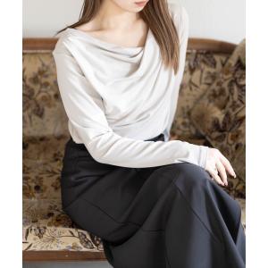 tシャツ 「7色展開」ドレープカットソー レディース