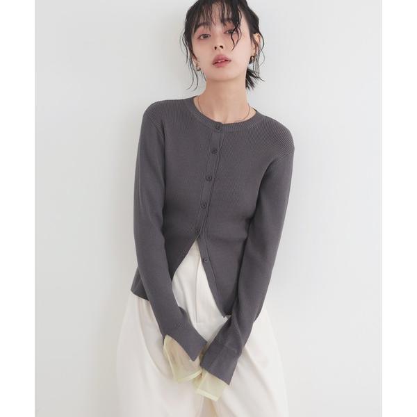 ニット セーター カフシアーバイカラーカーデ レディース