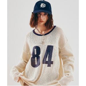 tシャツ M2598 ナンバリングメッシュロンT レディース