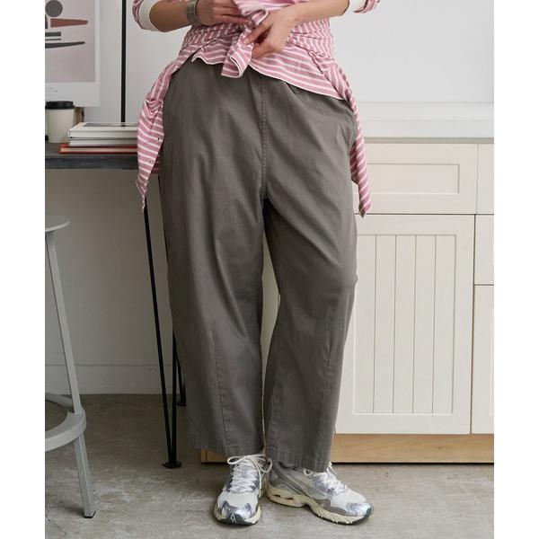 パンツ R4438 コットンリネンストレッチバルーンパンツ レディース