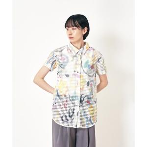 ブラウス シャツ “SEA” Kana Akiyama カットワークレースシャツ レディース メンズ