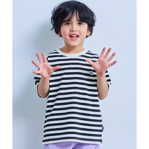 tシャツ 「LSP WOW!」マイニチワッペンボーダーTee キッズ 子供服 男の子 女の子