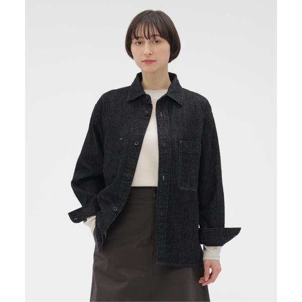 ブラウス シャツ CANTON BLACK LIGHT DENIM レディース