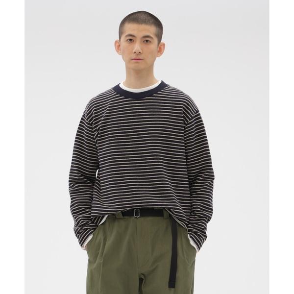 tシャツ TEXTURED COTTON STRIPE メンズ