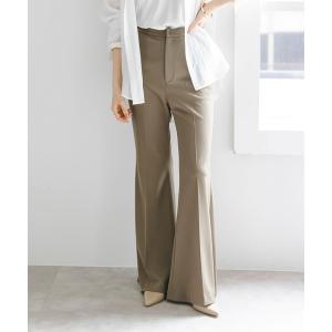 スラックス パンツ ジャージーフレアパンツ レディースの商品画像