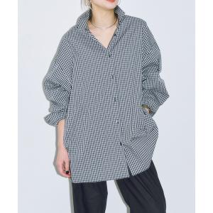ブラウス シャツ GINGHAM CHECK シャツ レディース