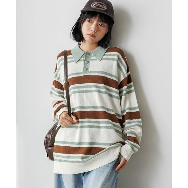 ニット セーター 「UNISEX」プレッピーラガーニット レディース メンズ