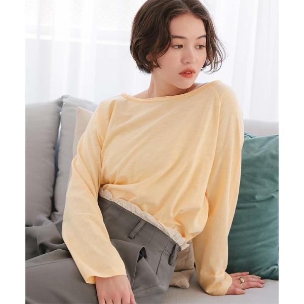 tシャツ ルーズロングスリーブカットソー レディース