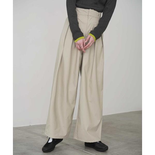 パンツ 「Bulue.」ウォッシャブルフェイクレザーパンツ レディース