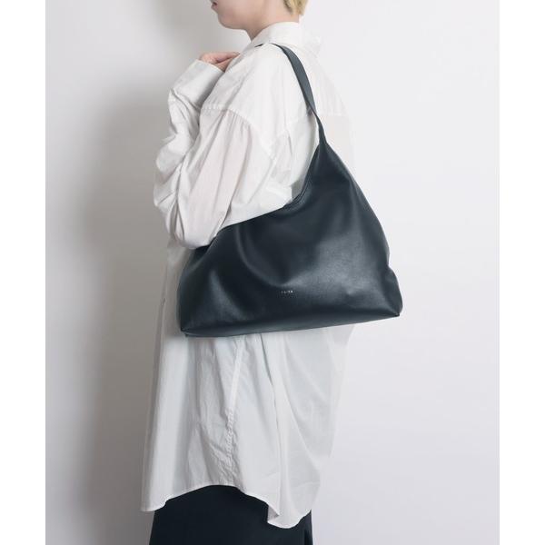 トートバッグ 「YArKA/ヤーカ」real leather round design one ha...