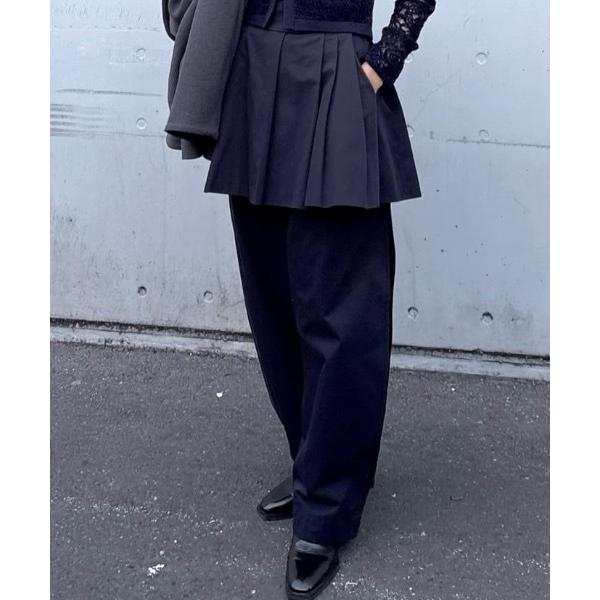 スカート タックワイドミニスカート