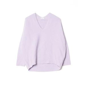 「en recre」 長袖ニット 38 パープル レディース