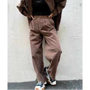 「DOUBLE NAME」 スラックス FREE ブラウン メンズ