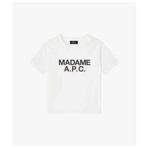 tシャツ T-SHIRT CROP MANCHES COURTES MADAME APC レディース