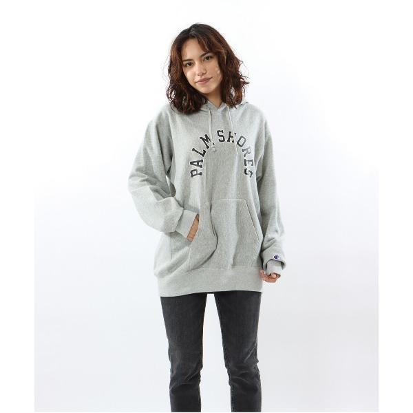 「Champion」 プルオーバーパーカー LARGE グレー メンズ