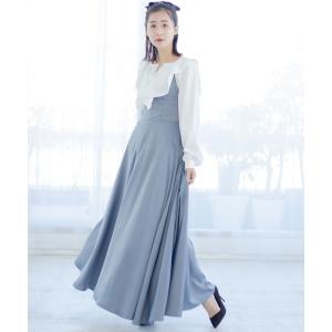 「qumerry.」 キャミソールワンピース FREE ブルーグレー レディース