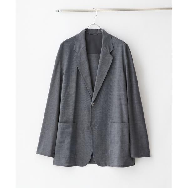 ジャケット テーラードジャケット Washable トロピカル シャツ ジャケット「セットアップ着用...