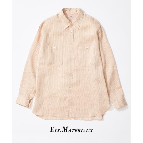 シャツ ETS.MATERIAUX(マテリオ) US ネイビー シャツ メンズ レディース
