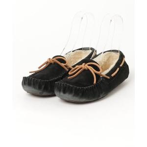 「UGG」 モカシンシューズ 23cm ブラック レディース