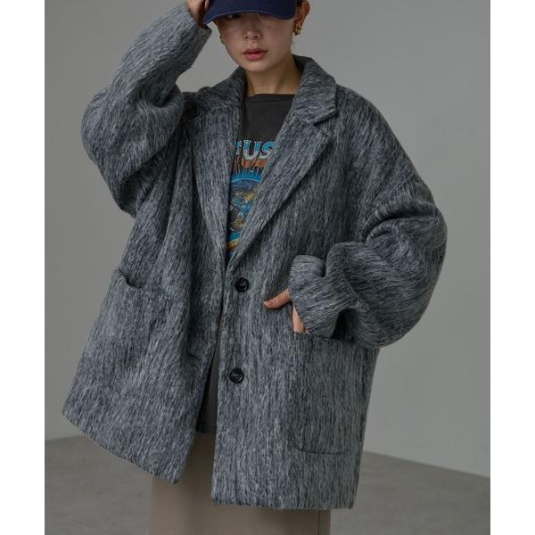 「r.」 チェスターコート FREE グレー レディース