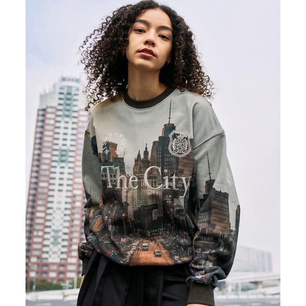 「WISH FOR EVER」 スウェットカットソー MEDIUM モカ メンズ