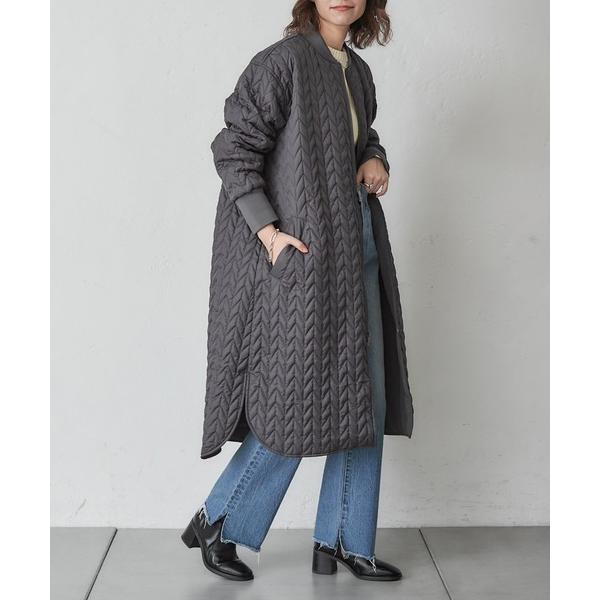 「CIAOPANIC TYPY」 ノーカラーコート ONE SIZE チャコールグレー レディース