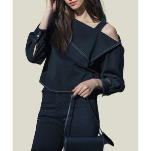 「LEANN MOMENT」 長袖ブラウス フリー ブラック レディース