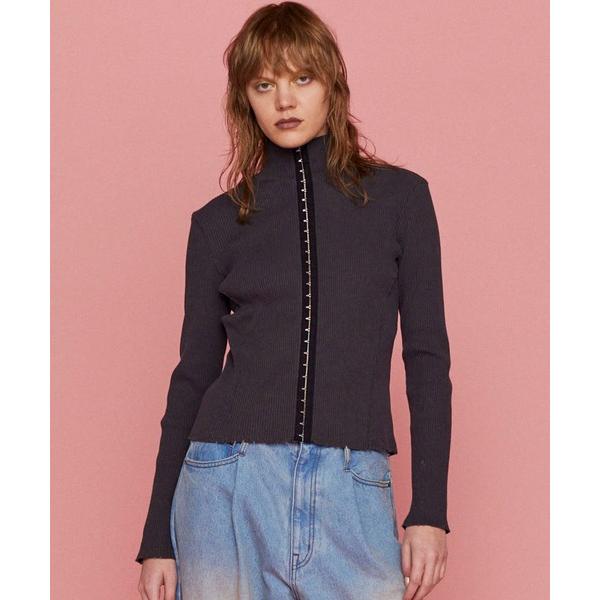 「MAISON SPECIAL」 カーディガン FREE チャコールグレー レディース