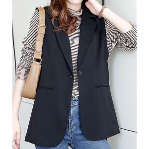 「SEU」 ベスト フリー ブラック レディース