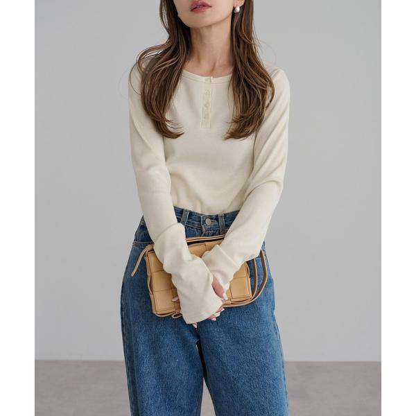 「Bonjour Sagan」 長袖カットソー FREE アイボリー レディース