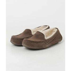 「UGG」 モカシンシューズ 23cm ブラウン レディース