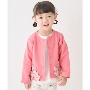 カーディガン 「リンク」リボンカーディガン キッズ 子供服 女の子