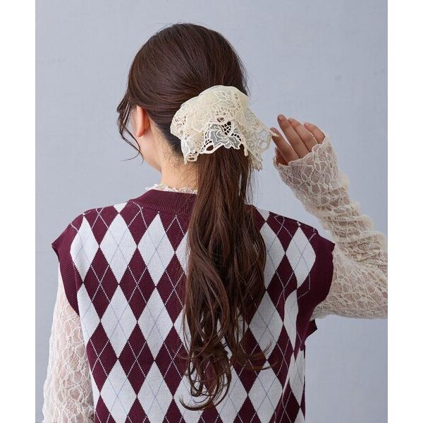 シュシュ フリルレースシュシュ