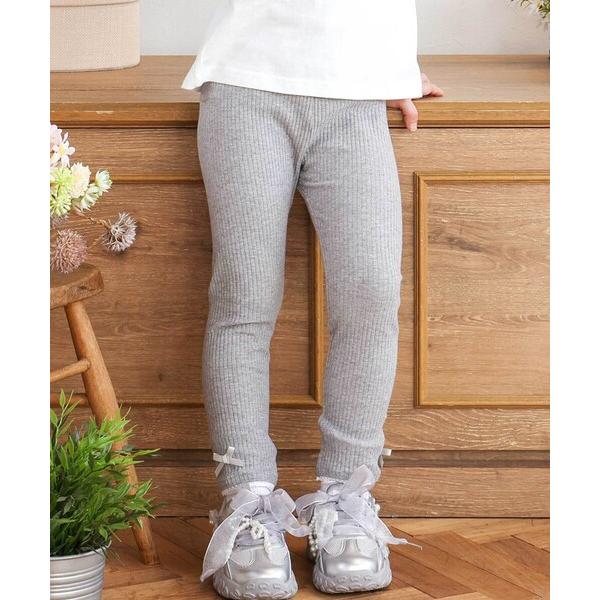 レギンス スパッツ 裾レースリボンレギンス(80~130cm) キッズ 子供 女の子